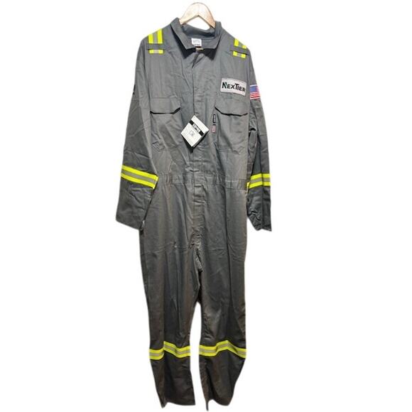 Bulwark Fire Resistant Coveralls reflective suit Crude FR oil and gas workers 3X - Picture 1 of 9
